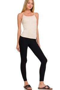 Beautiful Basics Stone Washed Ribbed Seamless Layering Tank