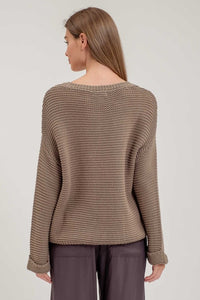 Alaina Chunky Knit Sweater: Olive