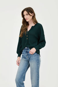 Lily Soft and Cozy Casual Henley Top