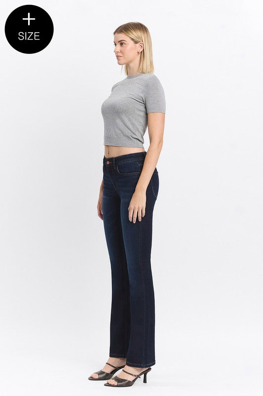 Dakota Plus Size Bootcut Jeans – Vervet by Flying Monkey Comfort Stretch Denim (14W–20W)