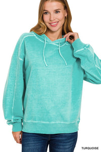 Urban Pigment Dyed French Terry Hoodie – Lightweight  Pullover