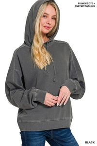 Urban Pigment Dyed French Terry Hoodie – Lightweight  Pullover