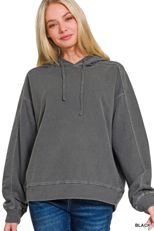 Urban Pigment Dyed French Terry Hoodie – Lightweight  Pullover