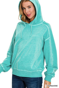 Urban Pigment Dyed French Terry Hoodie – Lightweight  Pullover