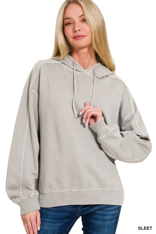 Urban Pigment Dyed French Terry Hoodie – Lightweight  Pullover