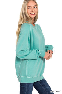 Vera Pigment Dyed French Terry Pullover