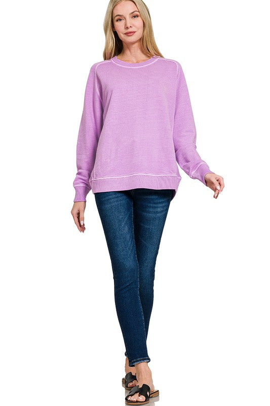 Vera Pigment Dyed French Terry Pullover