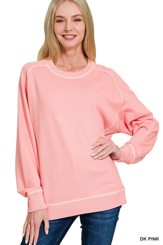 Vera Pigment Dyed French Terry Pullover