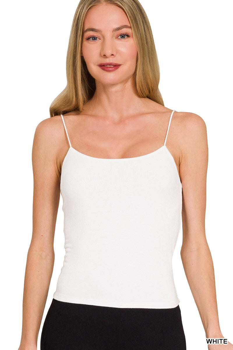 The Layered Luxe Cami – Double Layer Rayon Spaghetti Strap Tank