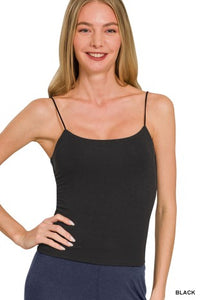 The Layered Luxe Cami – Double Layer Rayon Spaghetti Strap Tank