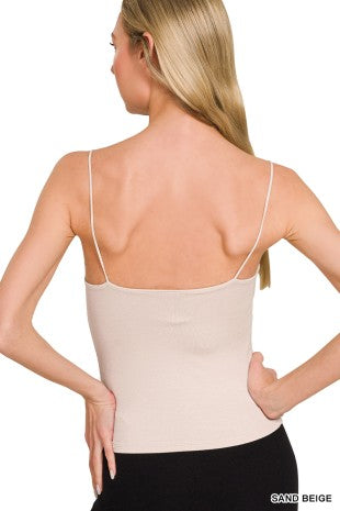 The Layered Luxe Cami – Double Layer Rayon Spaghetti Strap Tank