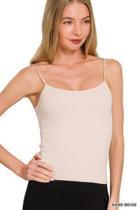 The Layered Luxe Cami – Double Layer Rayon Spaghetti Strap Tank