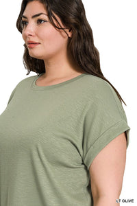 The Everyday Ease Slub Tee – Soft, Relaxed & Perfect for Layering