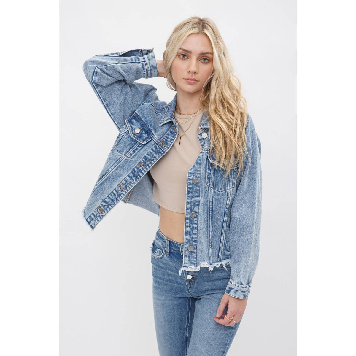 Mica Denim Oversize Denim Jacket: Reverie