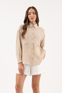 Lola Oversized Button Down Blouse