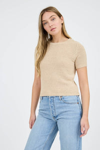 Becca Crew Neck Short Sleeve Knit Top