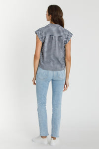 he Check Me Out Gingham Button-Up Blouse – Perfect for Work & Weekend Chic