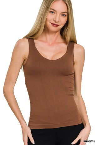 The Smooth Start Seamless Tank – Stretch Everyday Layering Tank