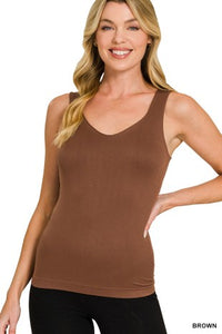 The Smooth Start Seamless Tank – Stretch Everyday Layering Tank
