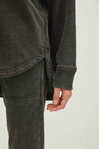 Haven Washed Denim Shirt Jacket – Oversized Soft Stretch Shacket (S–L)