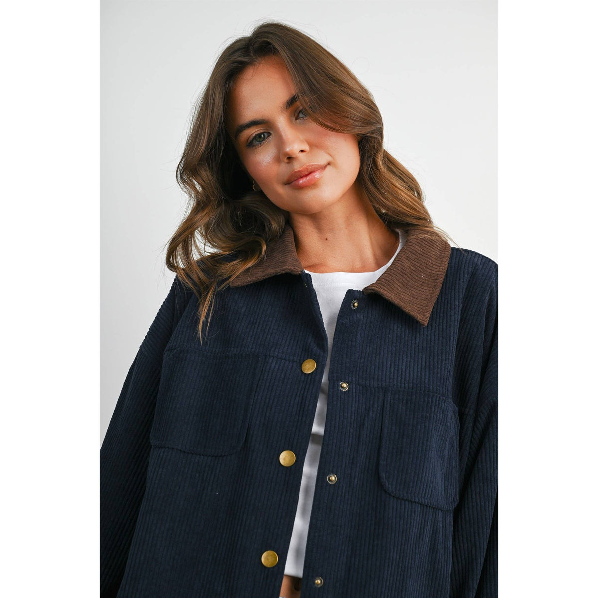 After Hours Corduroy Jacket: Navy