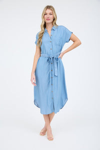 Izzy Chambray Midi Dress