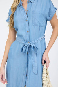 Izzy Chambray Midi Dress