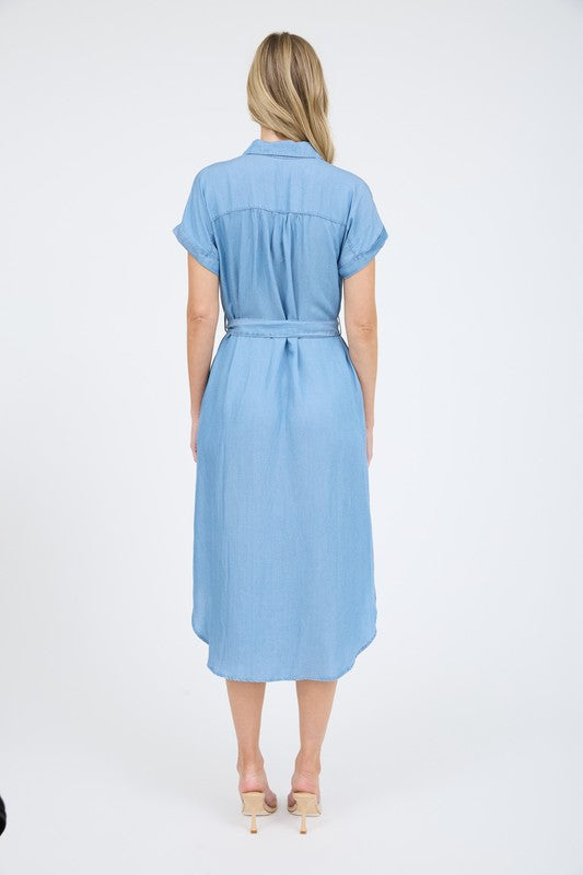 Izzy Chambray Midi Dress