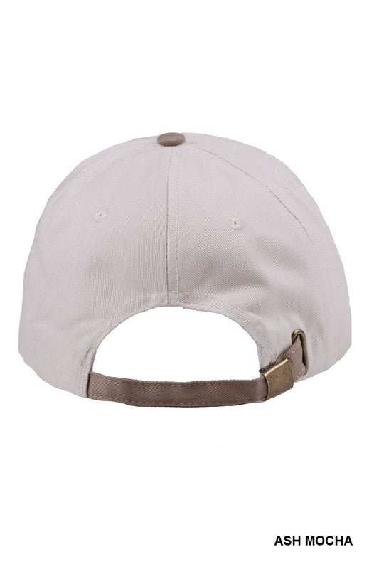 Darlin’ Two-Tone Embroidered Canvas Cap – Adjustable Baseball Hat