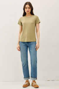 The Willow Bamboo Modal Tee – Soft Relaxed Fit Essential Round Neck T-Shirt
