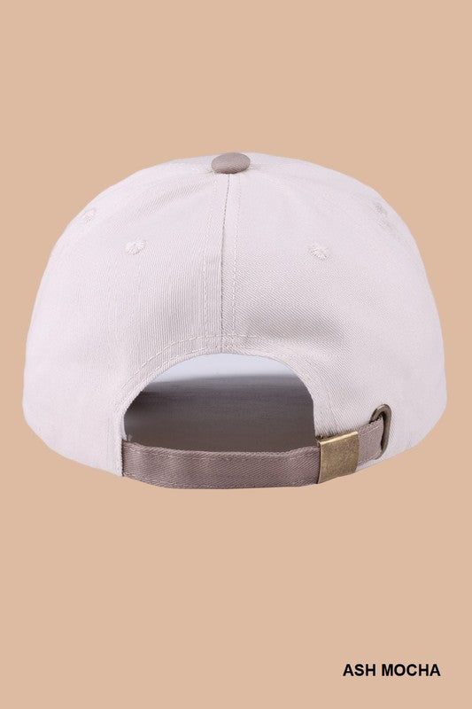 Sorry About My Husband Cap – Two-Tone Embroidered Canvas Hat