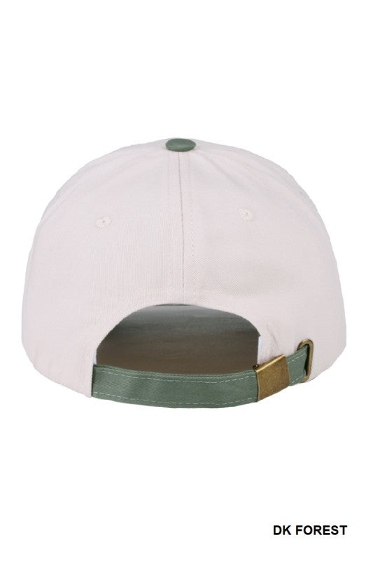 Sorry About My Husband Cap – Two-Tone Embroidered Canvas Hat