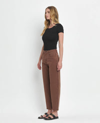Vervet by Flying Monkey "Kate" Slim Barrel Jeans – Mocha Brown