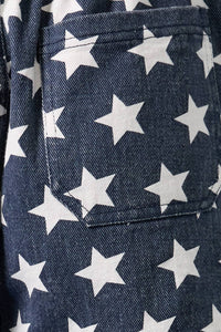 The Stars & Stripes Lounge Shorts – Navy Star Print Drawstring Shorts
