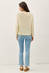 The Elowen Textured Stripe Lightweight Sweater