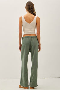Dakota Soft Washed Wide Leg Lounge Pants – Spruce & Charcoal