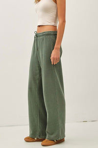 Dakota Soft Washed Wide Leg Lounge Pants – Spruce & Charcoal