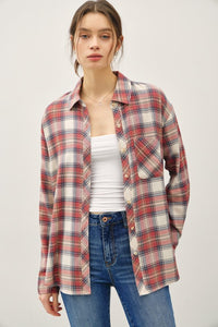 Whitney Classic Plaid Button-Down Shirt – Oversized Ultra-Soft Flannel (S–L)