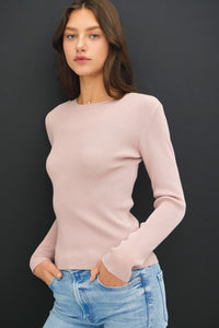 The Eliza Ribbed Knit Crewneck Sweater – Fitted Everyday Essential