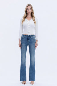 Lovervet Harper High Rise Bootcut Jeans – Full Length Comfort Stretch Denim for Women