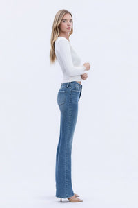 Lovervet Harper High Rise Bootcut Jeans – Full Length Comfort Stretch Denim for Women