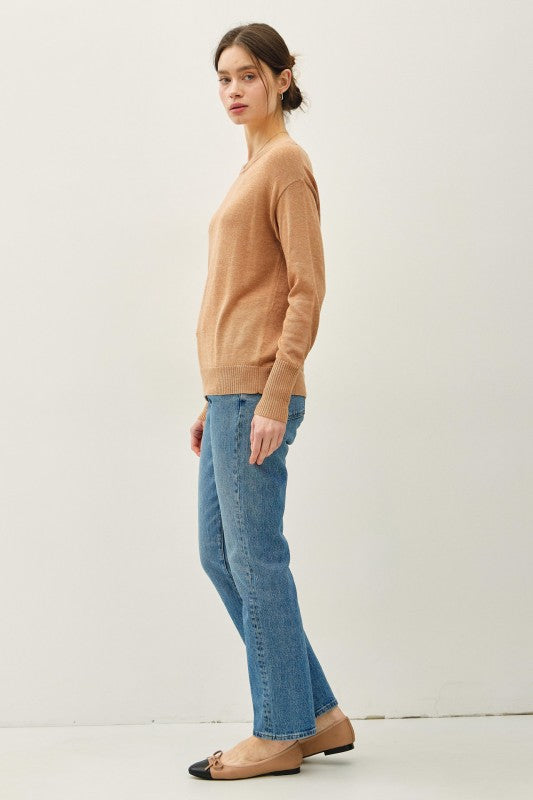 Claire Boat Neck Wool Blend Sweater – Ultra Soft Lightweight Pullover