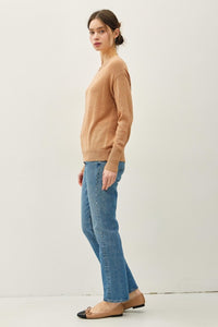 Claire Boat Neck Wool Blend Sweater – Ultra Soft Lightweight Pullover
