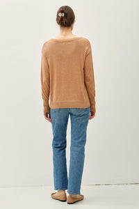 Claire Boat Neck Wool Blend Sweater – Ultra Soft Lightweight Pullover
