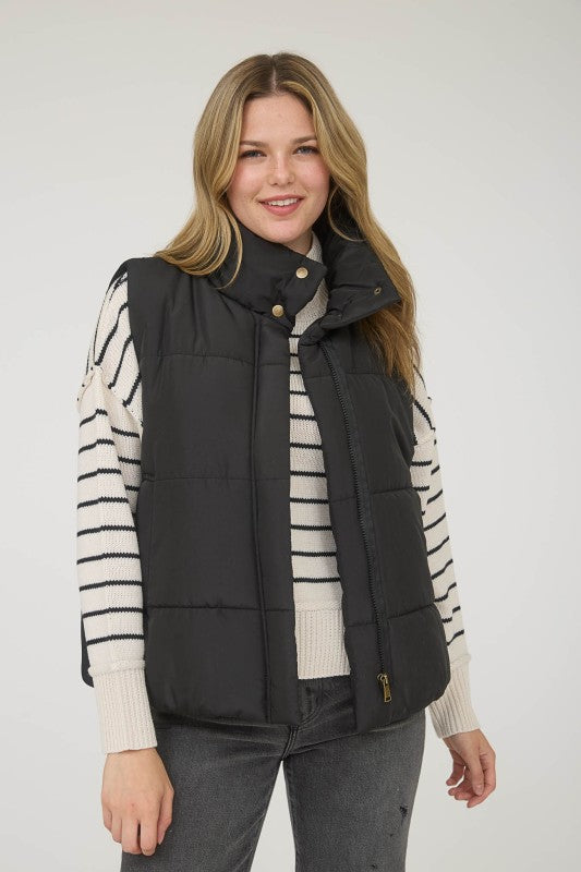 Cedar Trail Zip-Up Puffer Vest – Cozy Cold Weather Essential