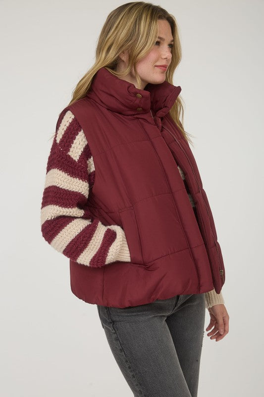 Cedar Trail Zip-Up Puffer Vest – Cozy Cold Weather Essential