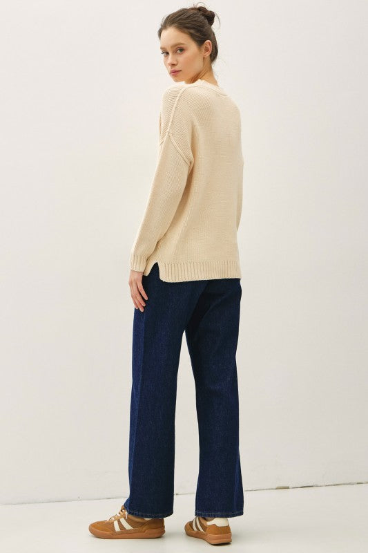 The Laramie Mock Neck Sweater – Relaxed Fit Everyday Pullover