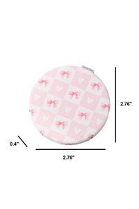 Colette Bow Compact Mirror – Coquette Double-Sided Folding Design