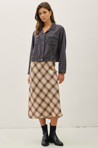 The Elsie Ultra Soft Tencel Blend Shacket – Denim Look Button-Up Jacket with Chest Pockets
