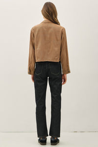 The Elsie Ultra Soft Tencel Blend Shacket – Denim Look Button-Up Jacket with Chest Pockets